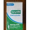 GUM Sunstar Butler 840PQA GUM EEZ-Thru Floss Threaders 100 Pcs/Pk