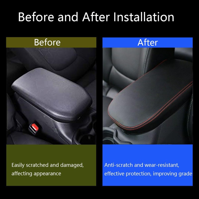 SAUWU Center Console Armrest Cover for Toyota RAV4 2025 2024