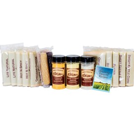 Amish Country Popcorn | Old Fashioned Microwave Popcorn | Old Fashioned with Recipe Guide (Microwave Sampler Gift Pack, 10 bags & 2 Cobs)