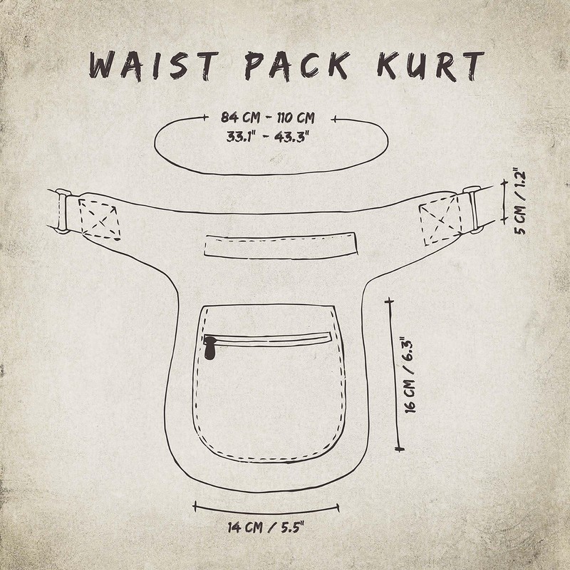 Freak Scene Kurt Blue Jeans Belt Bag Waist Bag