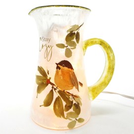 Stony Creek at Home Stay Cozy by Deane Beesley 7" Glass Pitcher Light MHS2208-B