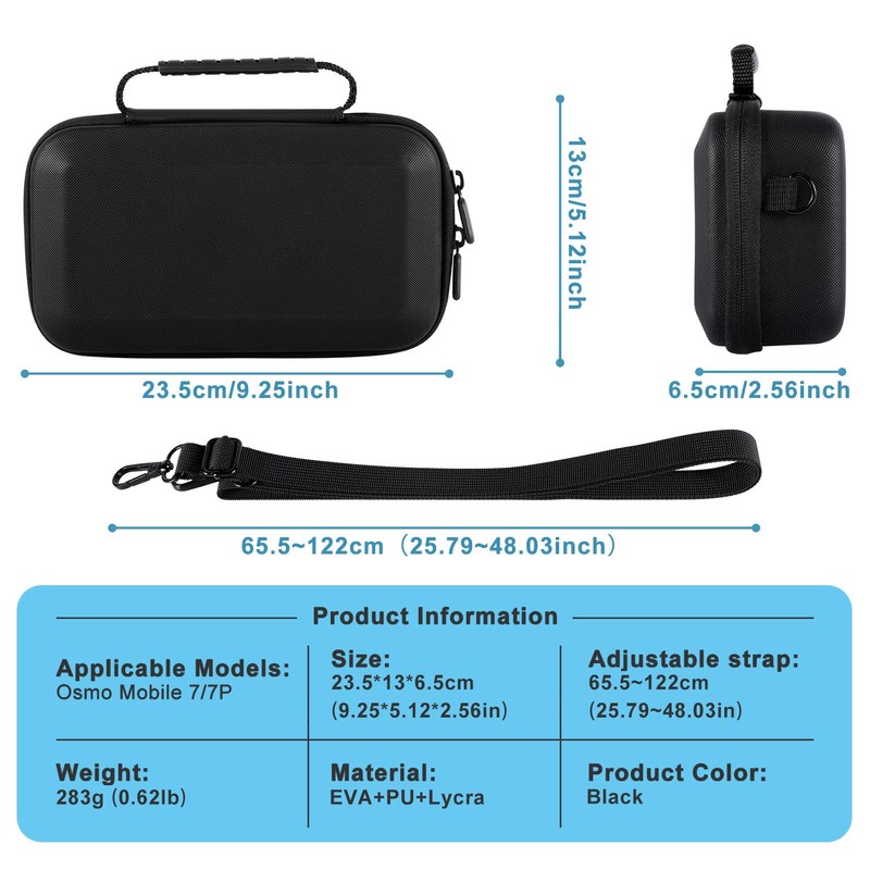 DJI OSMO Mobile 7/7P Case, Portable Storage Bag for DJI