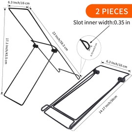 KishYa 2 Pack Solar Panel Stand, Folding Solar Panel Stand, No Fixed Installation Required Sturdy and Lightweight Suitable for Less Than 0.35 Inches Thick