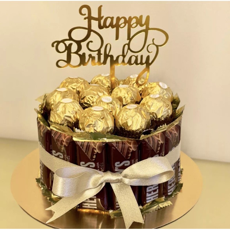 Hershey's Ferrero Rocher Hersheys Kitkat chocolate giftbox Birthday Cakebox Candy