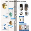 Veise RZ07C Smart Locks for Front Door, 2 Knob Handle