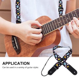 MILISTEN Children's Classic Country House Style Ukulele Strap Ukulele Shoulder Strap for Guitar Ukulele Banjo Supplies, Assorted colours