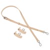 sourcing map Leather Bag Strap Replacement Adjustable Crossbody Bag Straps