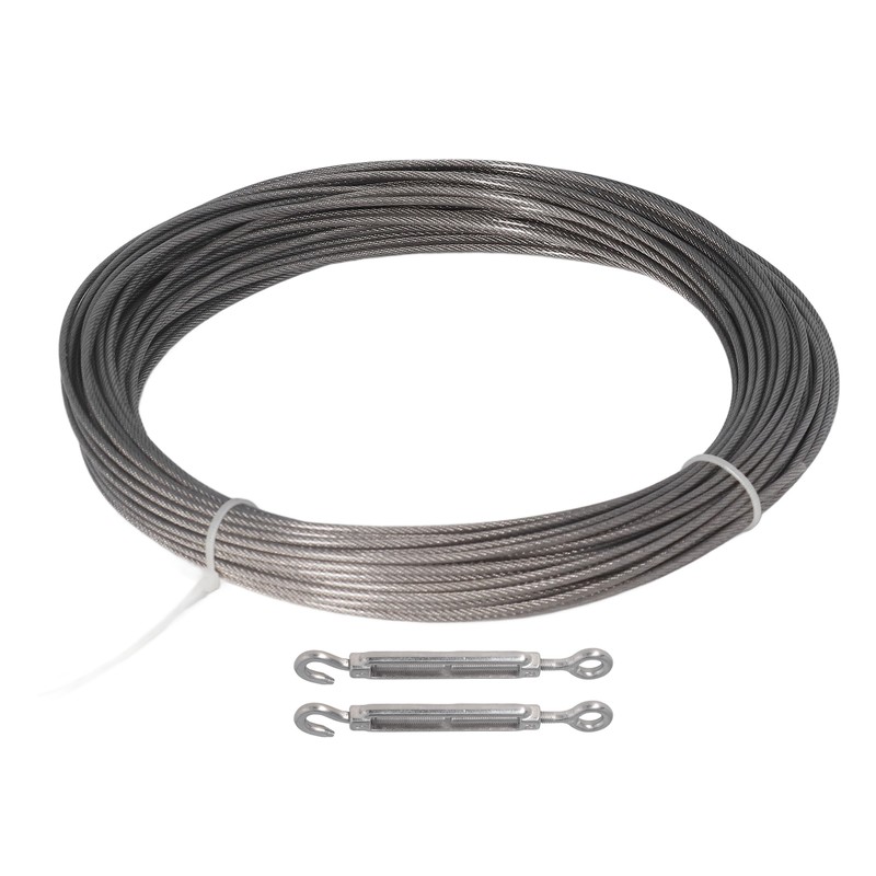 Stainless Steel Wire Rope Set Rust Proof Prevent Corrosion PVC