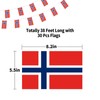 Norway Flag Norwegian Flag, Small String Norway Flags Mini Norwegian
