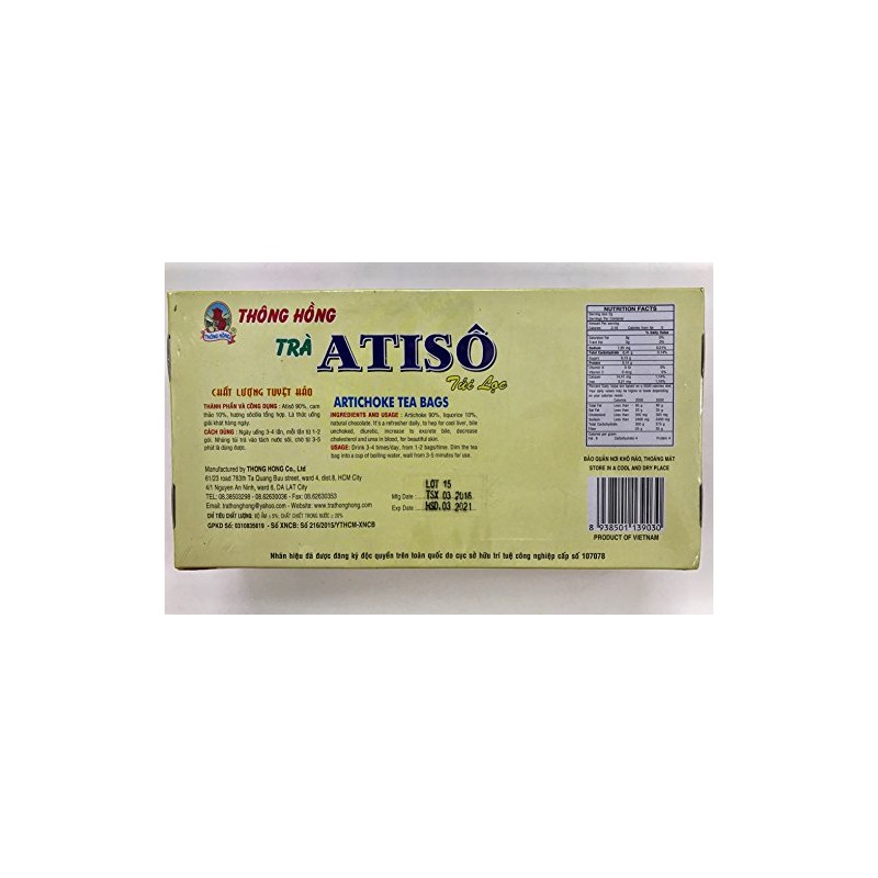 Vietnamese Excellent Artichoke Tea Bags - Tra Atiso - DaLat