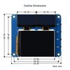 Waveshare OLED/LCD HAT, Onboard 2inch IPS LCD Main Screen and