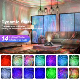 Star Projector, CIMELR Galaxy Projector with Music Bluetooth Speaker and White Noise,Night Light Projector with Remote Control,Northern Lights Aurora Projector for Home Decor,Bedroom,Ceiling (Black)