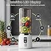 Portable Personal Blender 17oz, USB-C Rechargeable Smoothie and Shake Maker