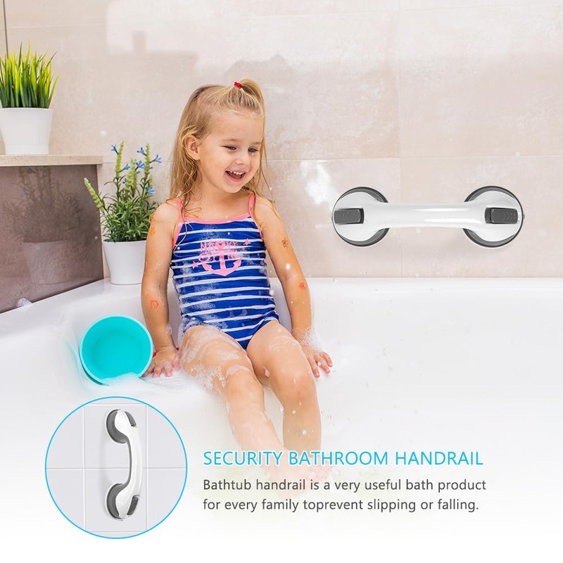 ACWOO Grab Handles for Seniors, 2 Piece Shower Handle, Suction