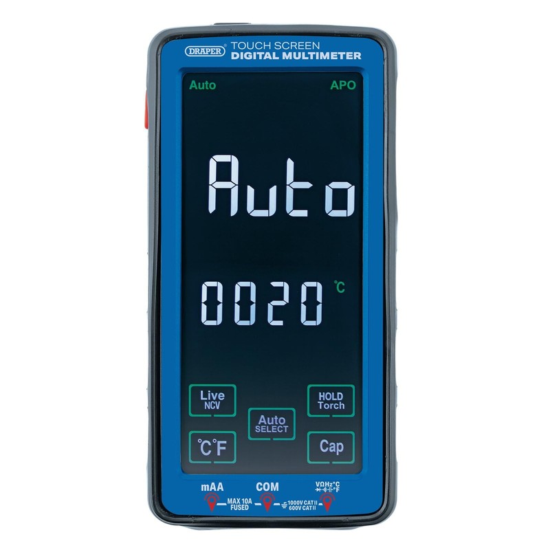Draper LCD Large Touch Screen Digital Multimeter Tester - 16232