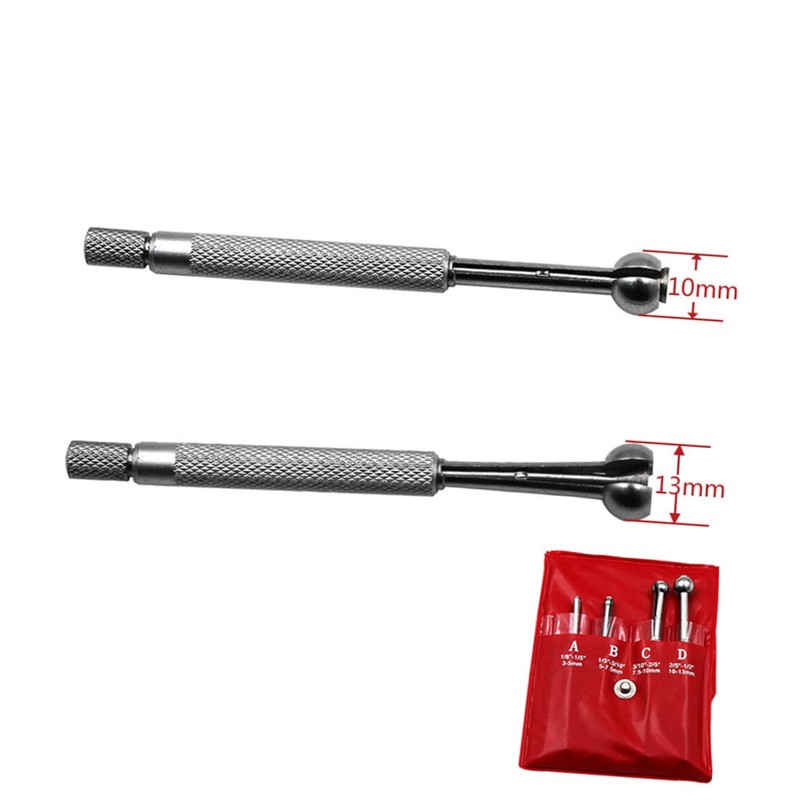 Mobestech 1set Adjustable Internal Calipers Precision Gage Manual Measurement Tool