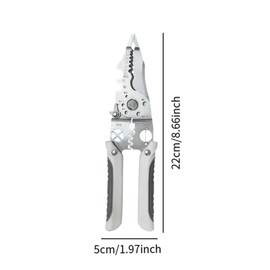 F Fityle Wire Cutter Wire Stripper Tool Parallel Wiring Crafting Crimping Winding Multipurpose Wire Breaking Nonsllip Professional