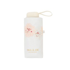 PAUL & JOE ACCESSOIRES 11969 11972 12133 12135 Sun Parasol, Sun or Rain, Folding Umbrella, Light Shade, Heat Shield, UV 19.7 inches (50 cm), Web Exclusive, Compact, chrysanthemum white