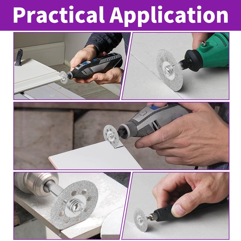 Diamond Grinding Bit Set for Dremel, Rotary Tool Grinding Cutting