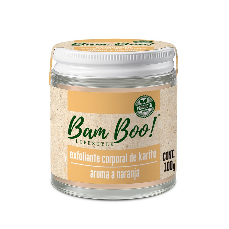 Exfoliante Corporal Artesanal Natural Karité Aroma Naranja 100 g Bam