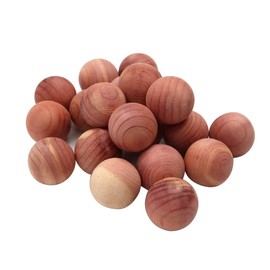 Hsthe Sea 20 Pieces Natural Cedar Balls Aromatic Red Cedar Wooden Balls Anti Moth Freshener Deodoriser for Wardrobes Clothes Storage Drawer Wardrobe Freshener Accessories
