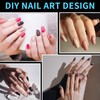 120PCS Clear Half Frosted Nails Tip Almond Acrylic Fake Nails