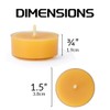 Natural Yellow Beeswax Tealight Candles - 24 pcs - Organic
