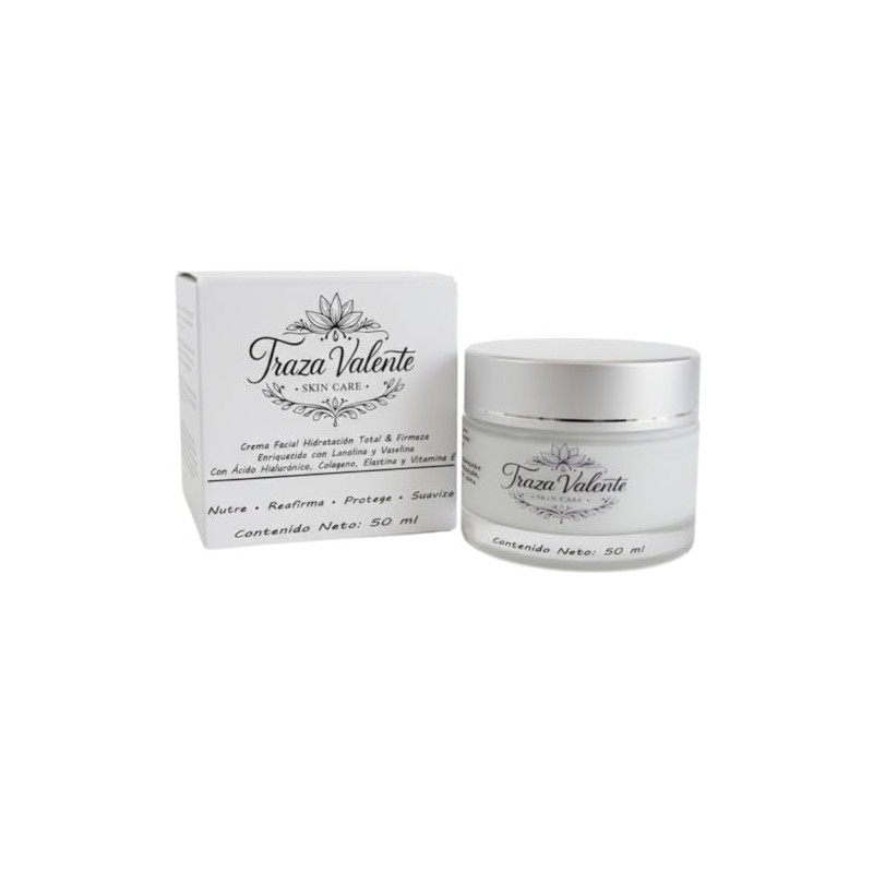 Crema Facial Ácido Hialurónico Colágeno Elastina Hidratante Antiarrugas 50ml