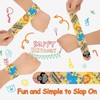 POPOYU 24Pcs Happy Birthday Slap Bracelets,Snap Bracelet Bands for Gifts