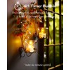 Homemory 12Pcs Timer Tea Lights, Flameless Flickering Auto Tea Lights