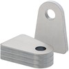 Weld on Tabs, 1/2" Hole Weld Tabs, Steel shock mount