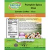 Pumpkin Spice Chai Sumatra Coffee (Gourmet, Naturally Flavored, Whole Coffee