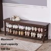 XKZG Storage Bench Wooden Shoe Bench Rustic Solid Wood Entryway