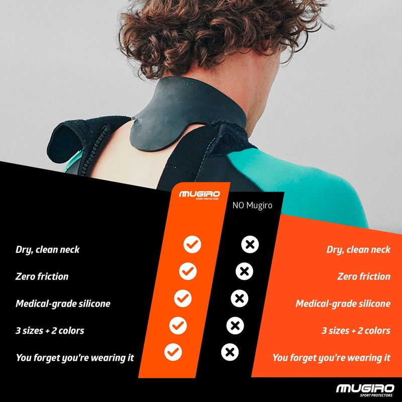 Mugiro Neck Protector Black Size S 30-35 cm