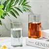 Square Glass Set of 6, 13oz Highball & Cocktail Glasses,