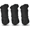 8 mm Cotton Cord, Pack of 3, Cotton Rope, 10