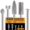 Wood Carving Drill Bits Set Compatible with Dremel Rotary Tool