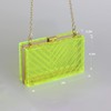WJCD WJCD Clear Purses For Women Acrylic Clear Clutch Bag