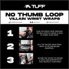 TuffWraps 16" Villain Wrist Wraps - Blackout Workout Wrist Supports