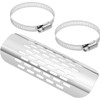 Universal Motorcycle Exhaust Heat Shield Chrome Plated Iron Exhaust Heat