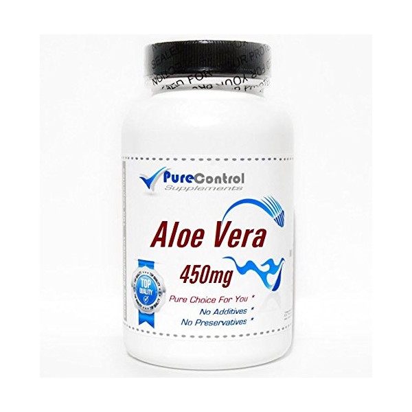 Aloe Vera 450mg // 100 Capsules // Pure // by PureControl Supplements