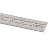 Edge Rule Protractor Aluminum Alloy T Square Woodworkers Edge Ruler