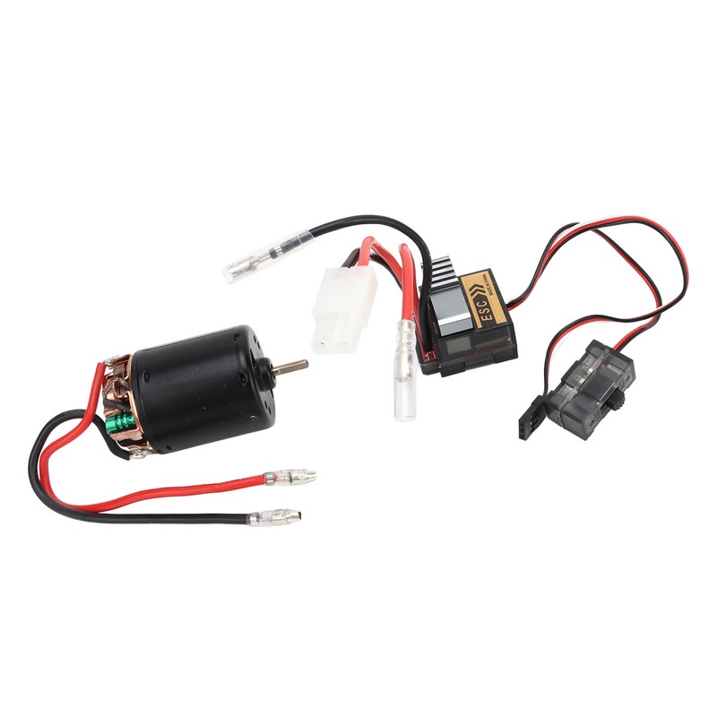 RC Brushed Motor ESC Kit External Carbon Brush Waterproof 540
