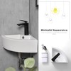 Davivy 18" x 13" Corner Bathroom Sink - White Ceramic