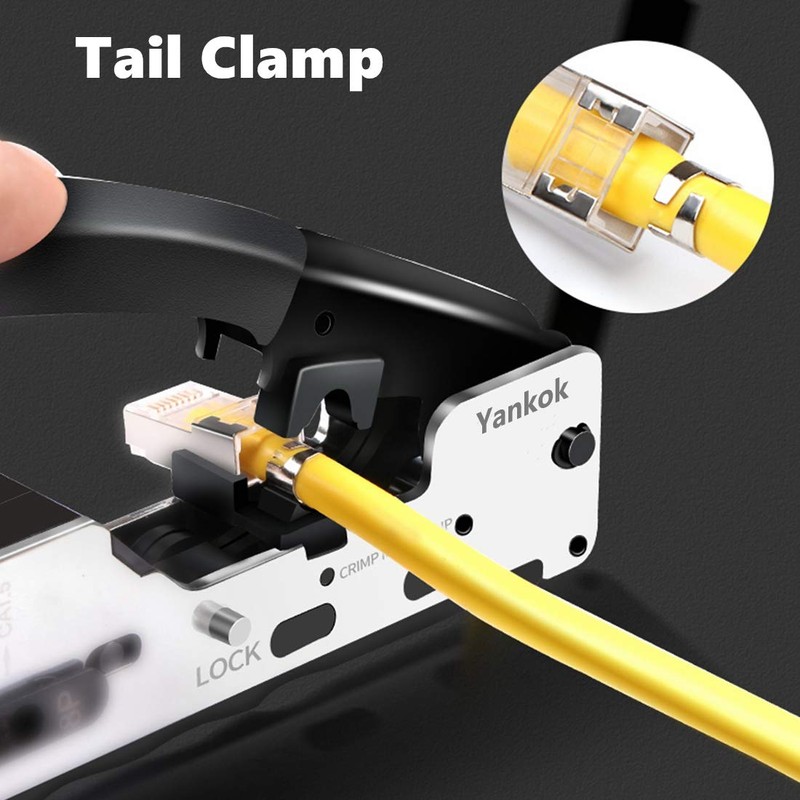 Yankok [CAT5 CAT6 CAT7 Modular Crimper] for Shielded and Unshielded