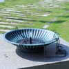 12.3" Hanging Bird Bath with Solar Fountain Bird Bath Bubbler，Birdbath