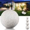 trendlights24 Stone IP65 Globe Light for Garden, 20 cm Globe