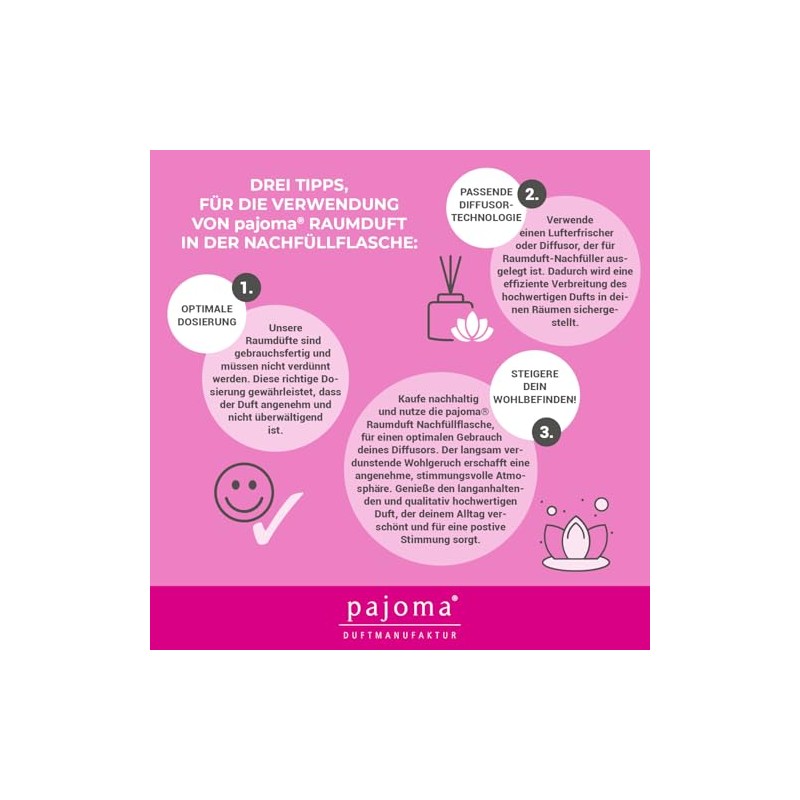 pajoma pajoma? Raumduft Nachfllflasche 500 ml, Roses & Berries |