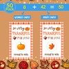 Thanksgiving Games -50 Pack, Scratch Off Thanksgiving Party Game, Trivia