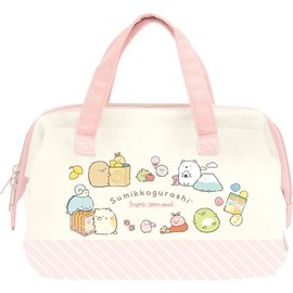 San-X CA61901 Sumikko Gurashi Lunch Bag, Pink (160 mm) x W 8.7 x D 4.5 inches (160 x 220 x 115 mm)